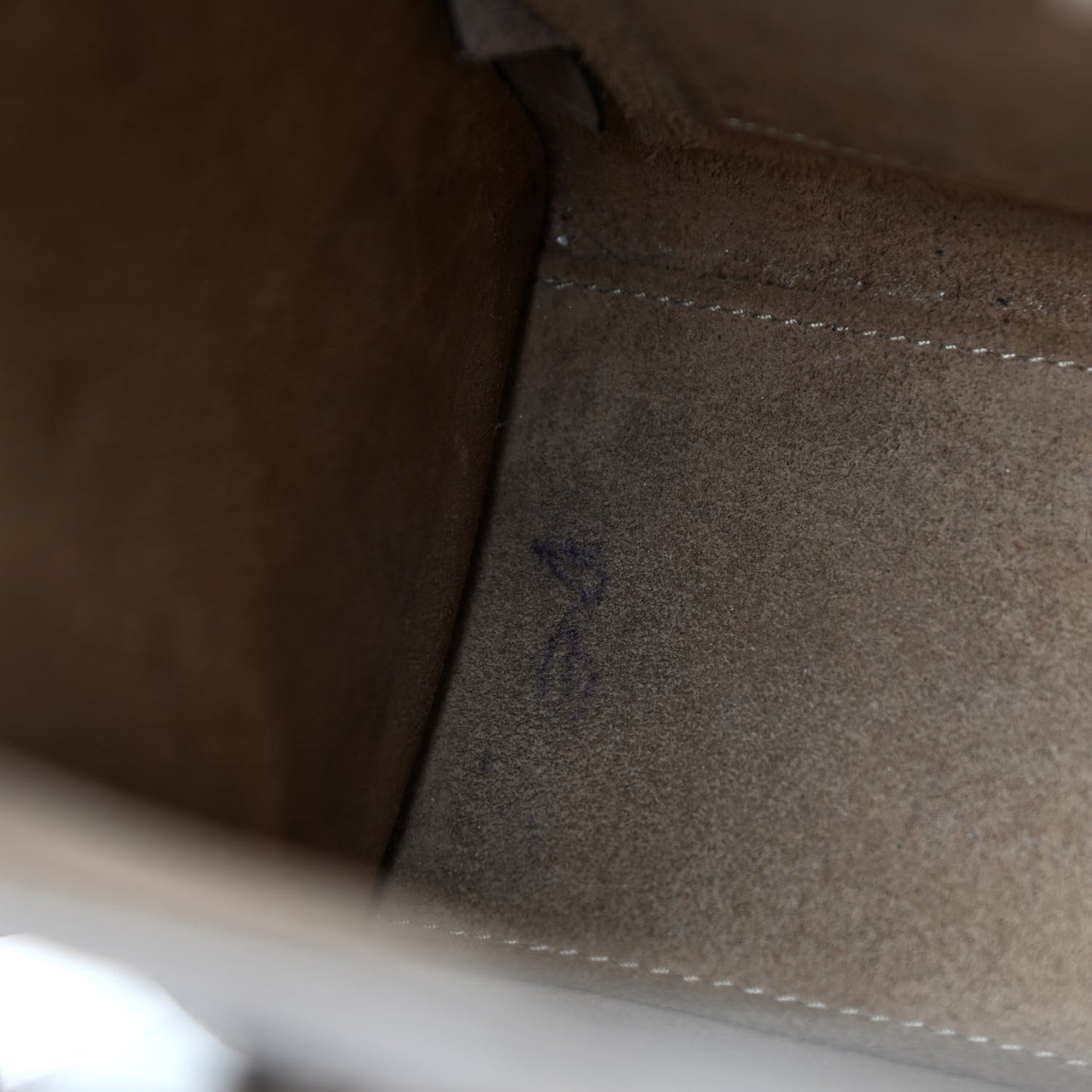 Drummed Calfskin Nano Luggage Dune