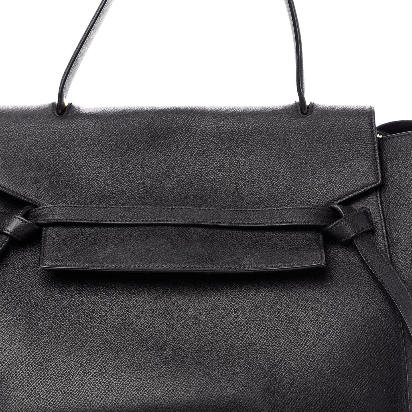 Grained Calfskin Mini Belt Bag Black