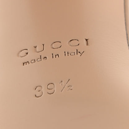 Gucci Vernice Crystal Horsebit Lady Slingback Pumps 39.5 Pink Sand 10 of 11