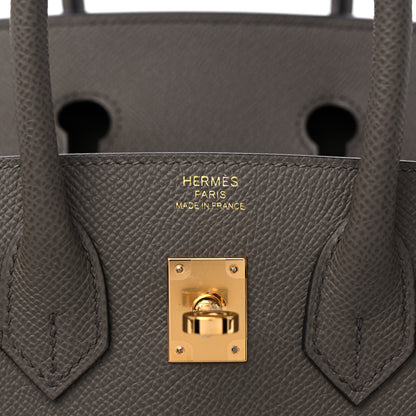 Hermes Epsom Birkin Sellier 25 Etain 6 of 10