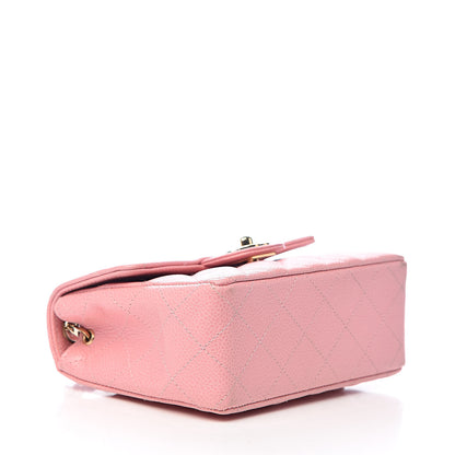 Chanel Caviar Quilted Mini Square Flap Pink 4 of 12