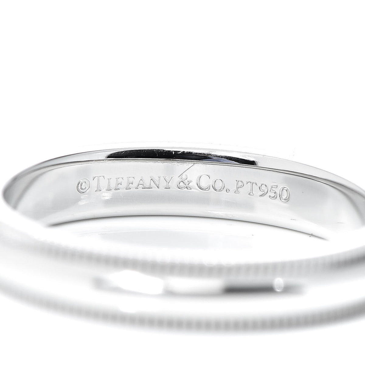 Platinum 3mm Milgrain Wedding Band Ring 49 4.75