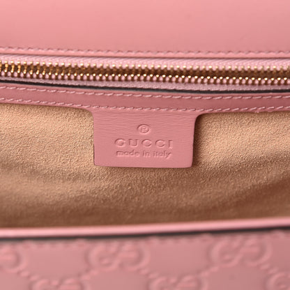 Gucci Guccissima Signature Medium Padlock Shoulder Bag Rose Baby Candy 6 of 11