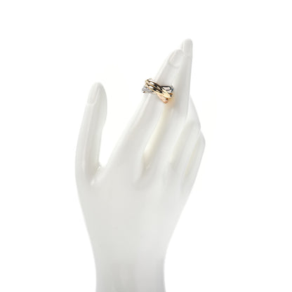 Cartier 18K Pink Yellow White Gold Les Must De Trinity Five Band Ring 51 5.75 2 of 4