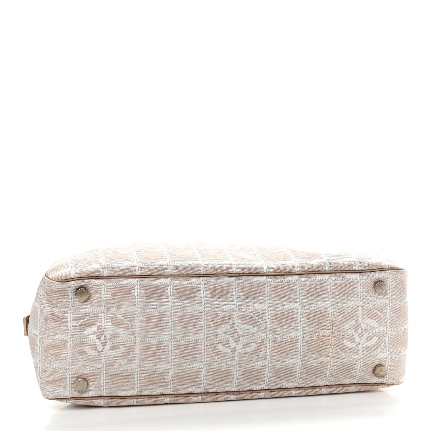 Chanel Nylon Travel Bowler Beige 3 of 10