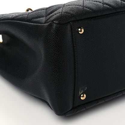 Chanel Caviar Quilted XL Grand Shopping Tote GST Black 9 of 11