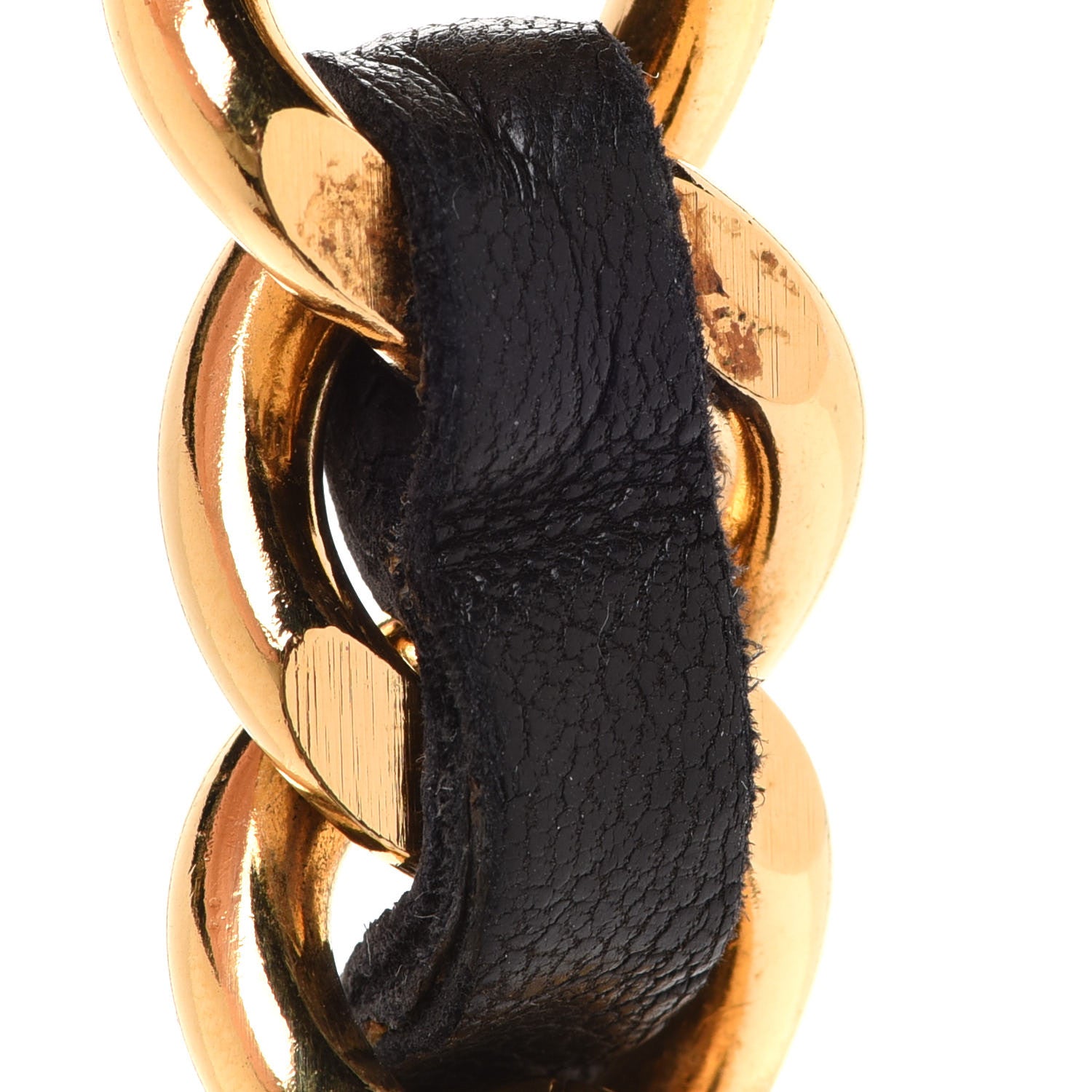 Chanel Lambskin Chain CC Medallion Belt Black Gold 6 of 7