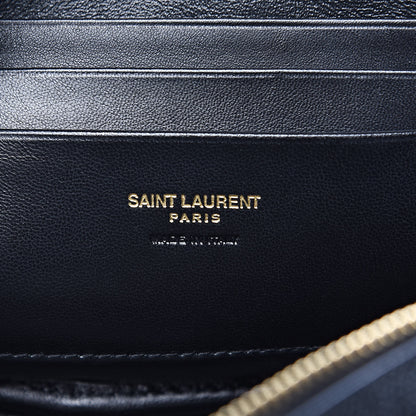 Saint Laurent Grain De Poudre Matelasse Monogram Mini Lou Camera Bag Black 6 of 10