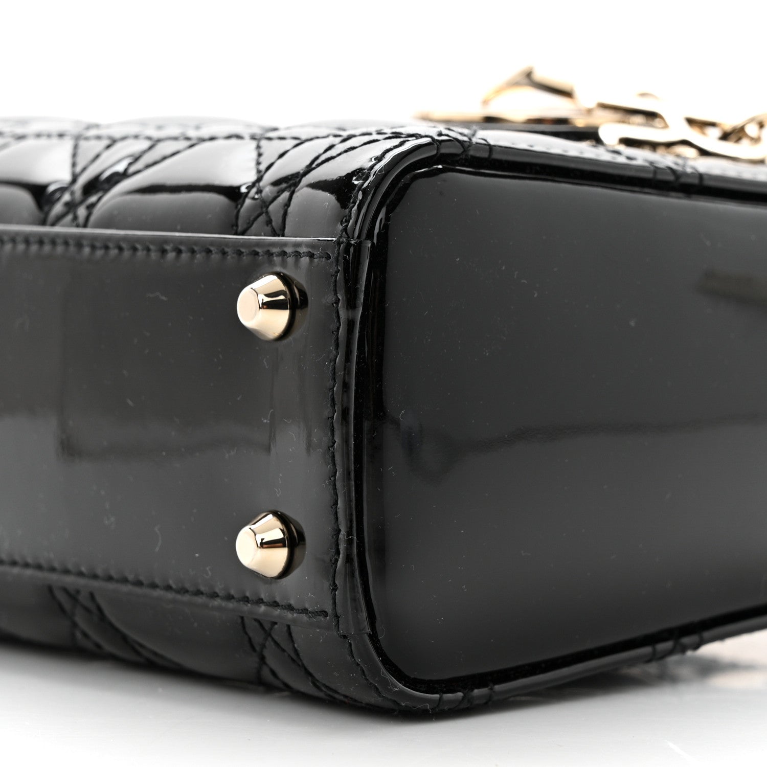 Christian Dior Patent Cannage Mini Lady Dior Black 10 of 10