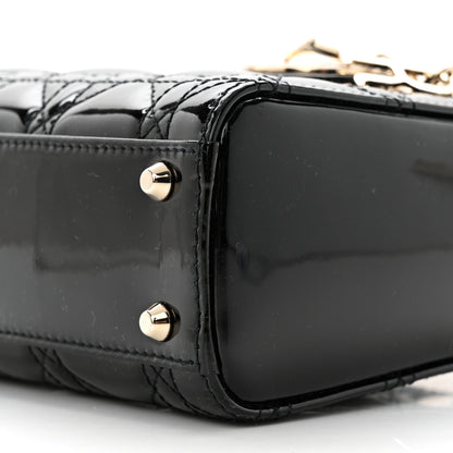 Christian Dior Patent Cannage Mini Lady Dior Black 10 of 10