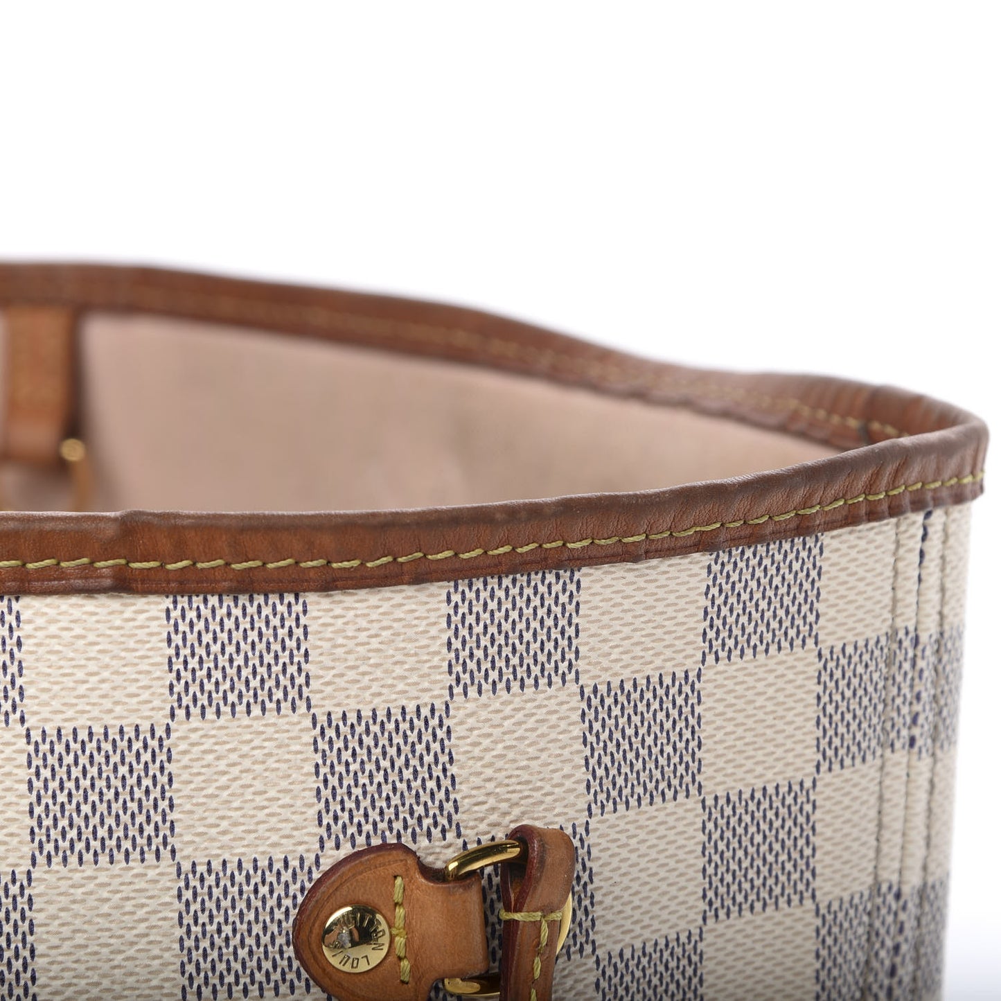 Damier Azur Neo Neverfull MM Rose Ballerine