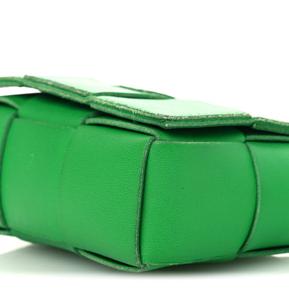 Bottega Veneta Lambskin Maxi Intrecciato Extra Mini Cassette Crossbody Bag Parakeet 9 of 12