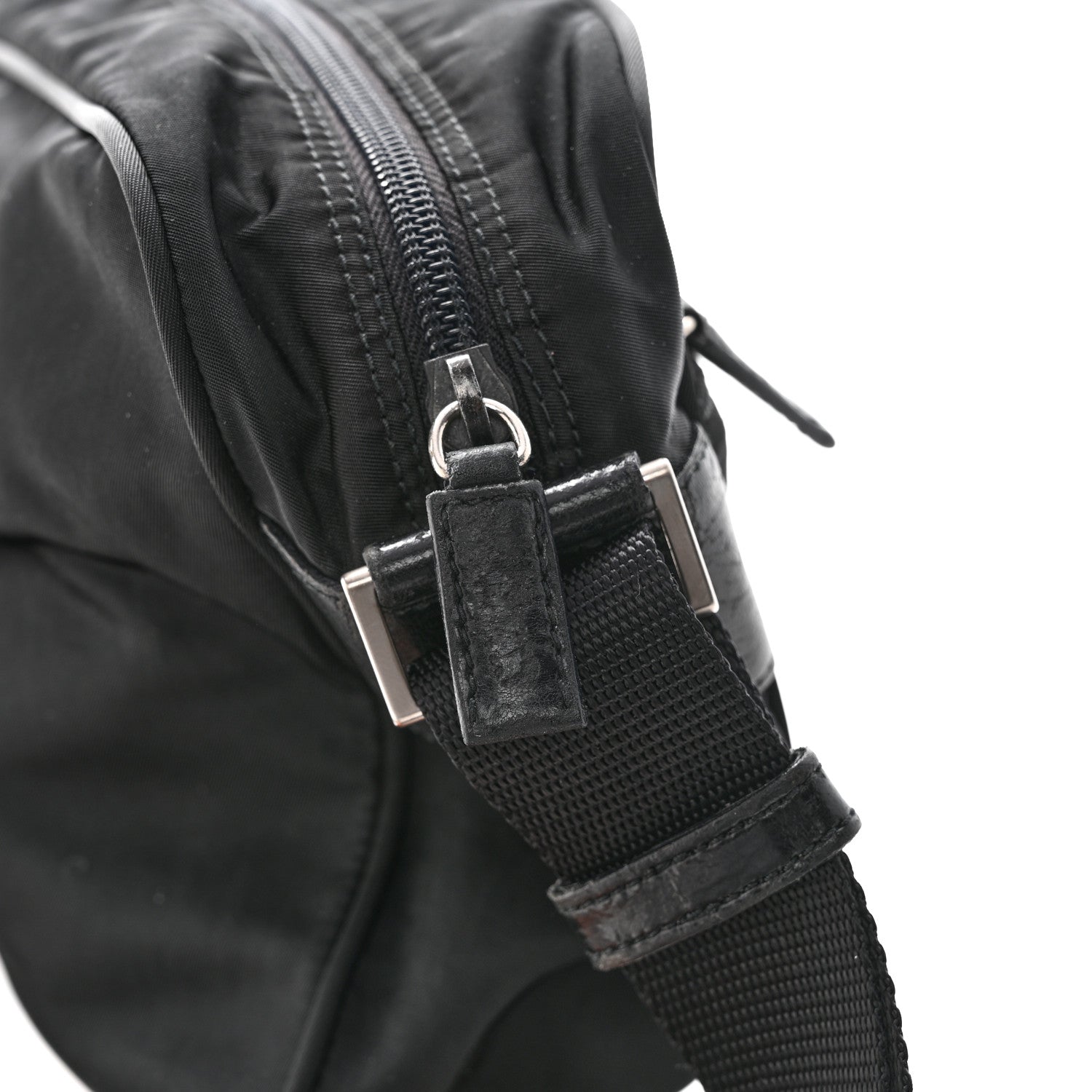 Prada Nylon Vela Messenger Bag Black 13 of 13