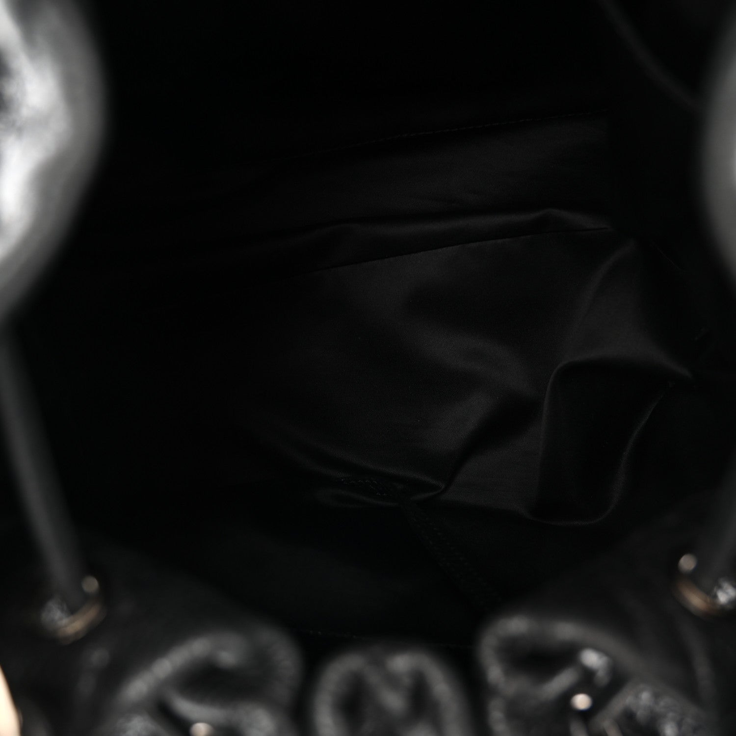 Chanel Glazed Calfskin On The Road Drawstring Tote Black 5 of 10