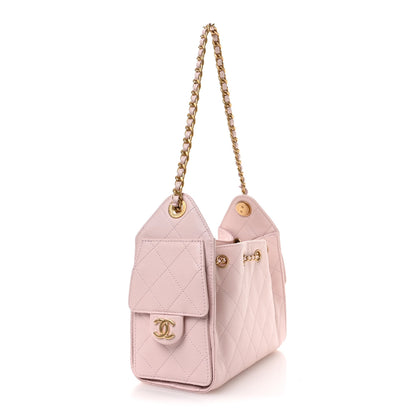 Chanel Caviar Quilted Mini Chanel 25 Handbag Light Pink 3 of 11