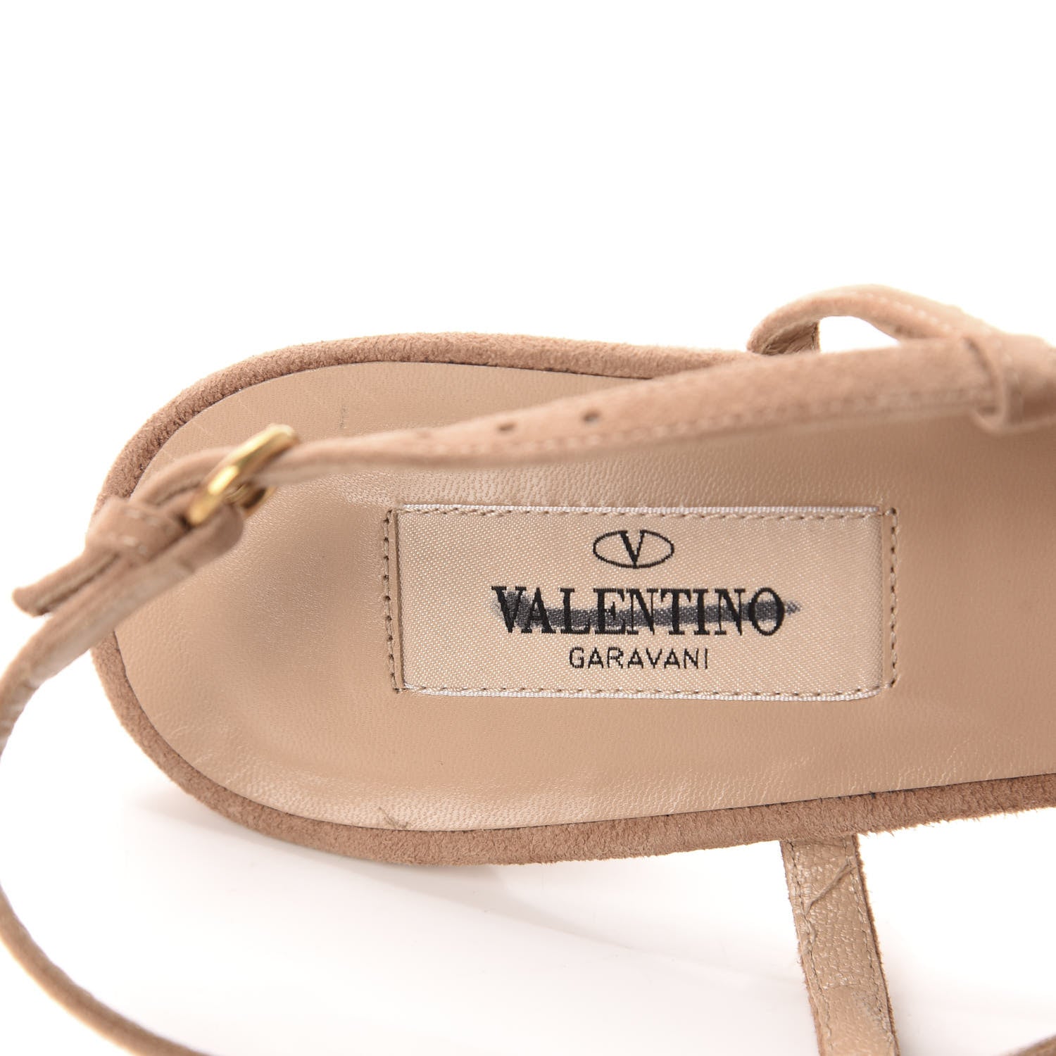 Valentino Garavani Suede Bowow Slingback Pumps 39.5 Beige 7 of 12