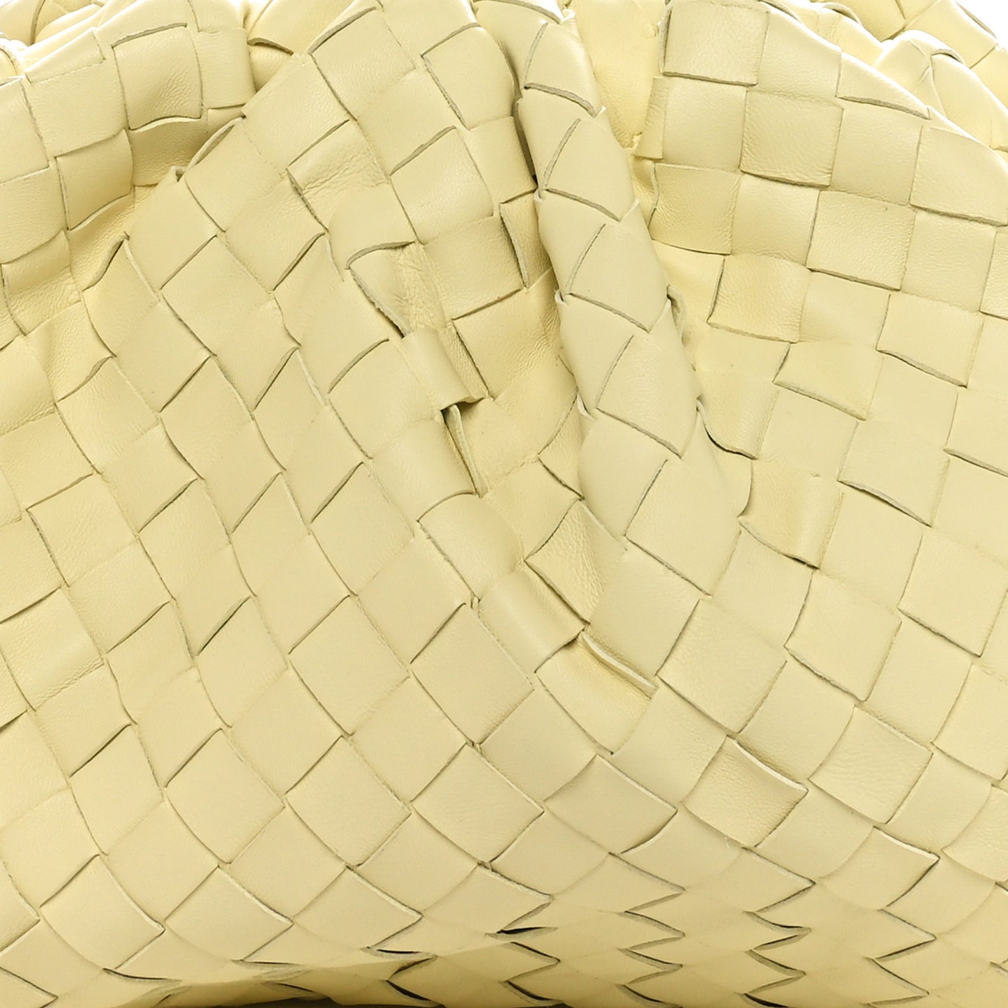 Nappa Maxi Intrecciato The Pouch Oversized Clutch Ice Cream