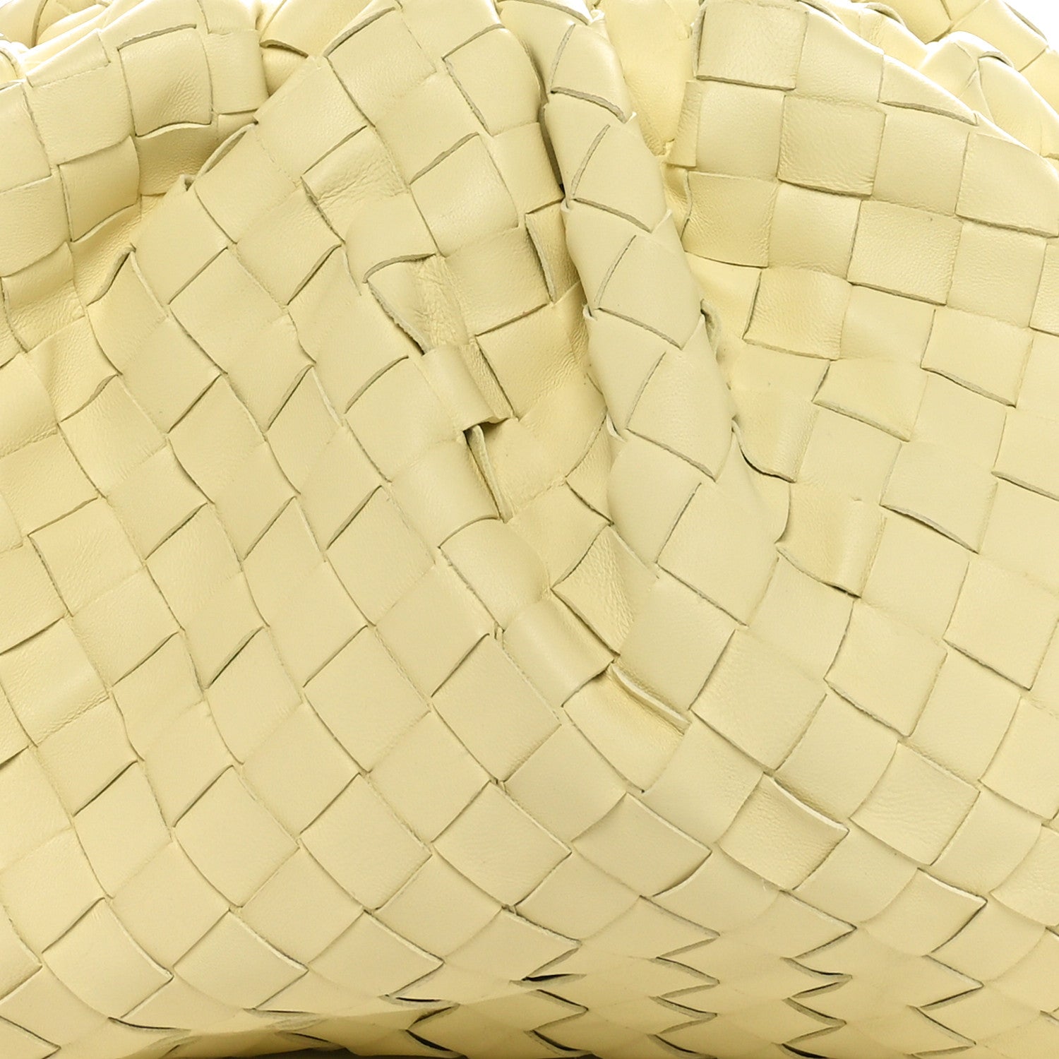 Bottega Veneta Nappa Maxi Intrecciato The Pouch Oversized Clutch Ice Cream 9 of 11