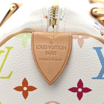 Louis Vuitton Monogram Multicolor Speedy 30 White 6 of 9