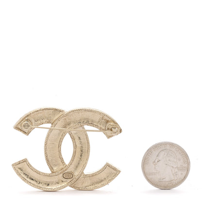 Chanel Metal Crystal CC Brooch Yellow Red Blue 2 of 4