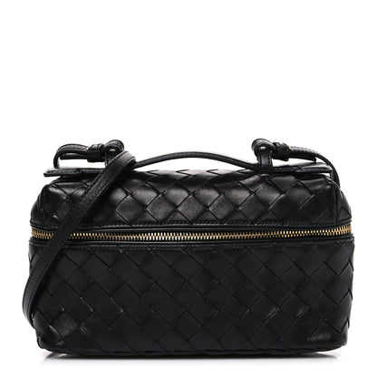 Bottega Veneta Calfskin Intrecciato Bang Bang Vanity Case Black 1 of 13