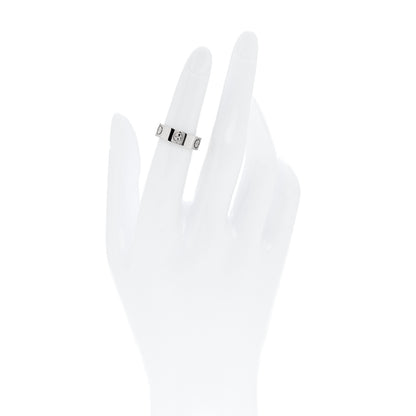 Cartier 18K White Gold 5.5mm LOVE Ring 49 5 2 of 4