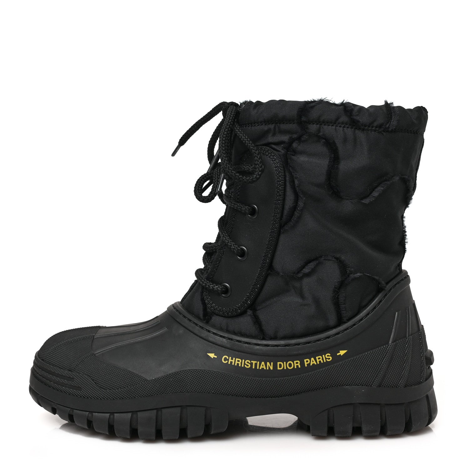Christian Dior Rubber Nylon D-Venture Boots 38.5 Black 1 of 8