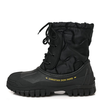 Christian Dior Rubber Nylon D-Venture Boots 38.5 Black 1 of 8