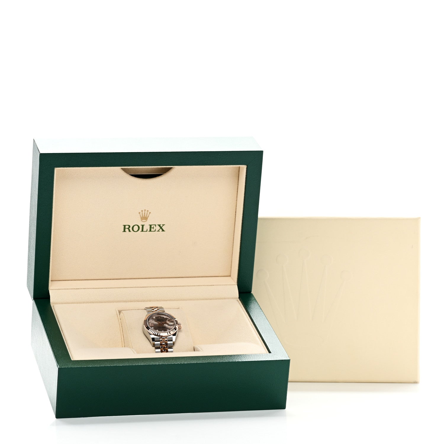 Rolex Stainless Steel 18K Everose Gold Diamond 28mm Oyster Perpetual Datejust Watch Sundust 279171 5 of 5