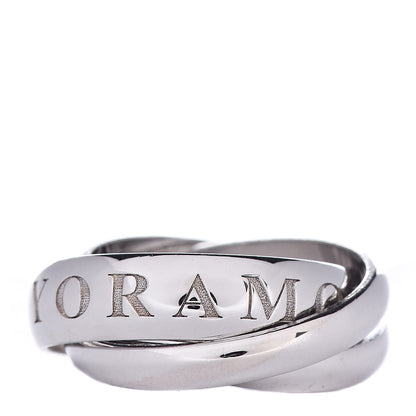 Cartier 18K White Gold 98 Xmas Limited Trinity Ring 52 6 1 of 4