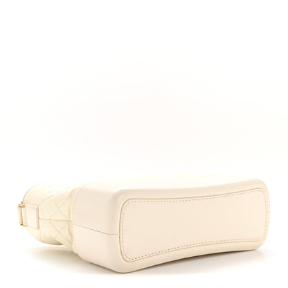 Chanel Aged Calfskin Quilted Medium Gabrielle Hobo White 4 of 11