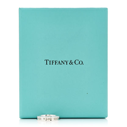 Tiffany Sterling Silver 1837 Band Ring 53 6.5 6 of 6