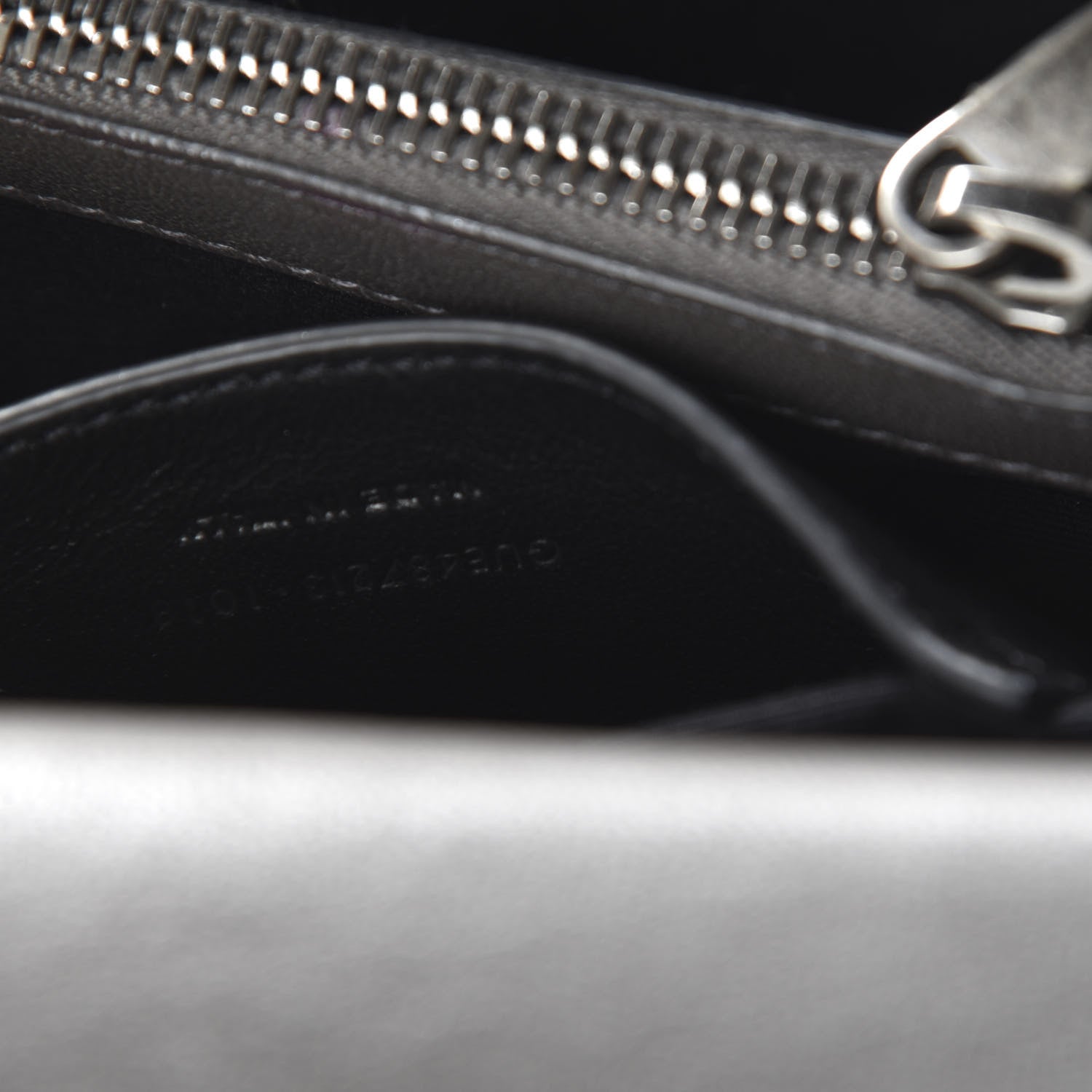 Saint Laurent Sheepskin Matelasse Chevron Monogram Medium College Bag Asphalt 10 of 13