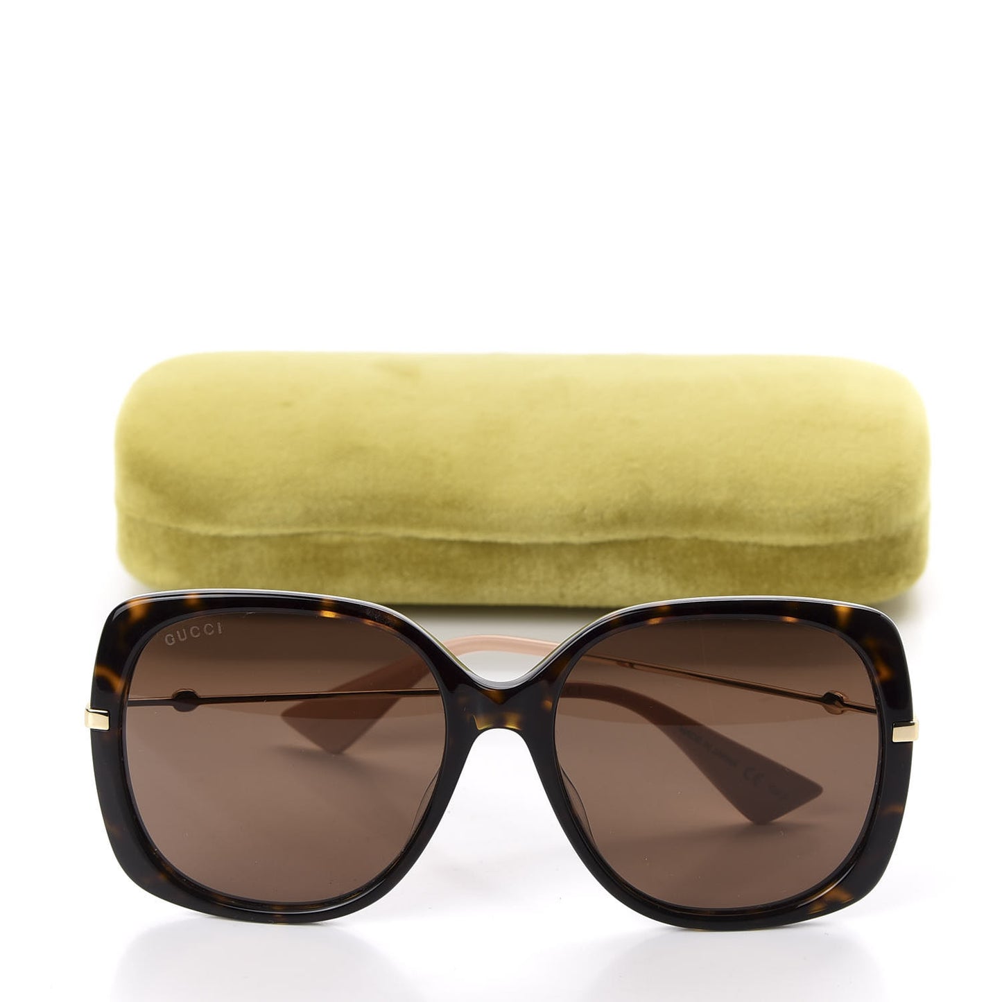 Square Frame GG0511S Sunglasses Havana Brown Gold