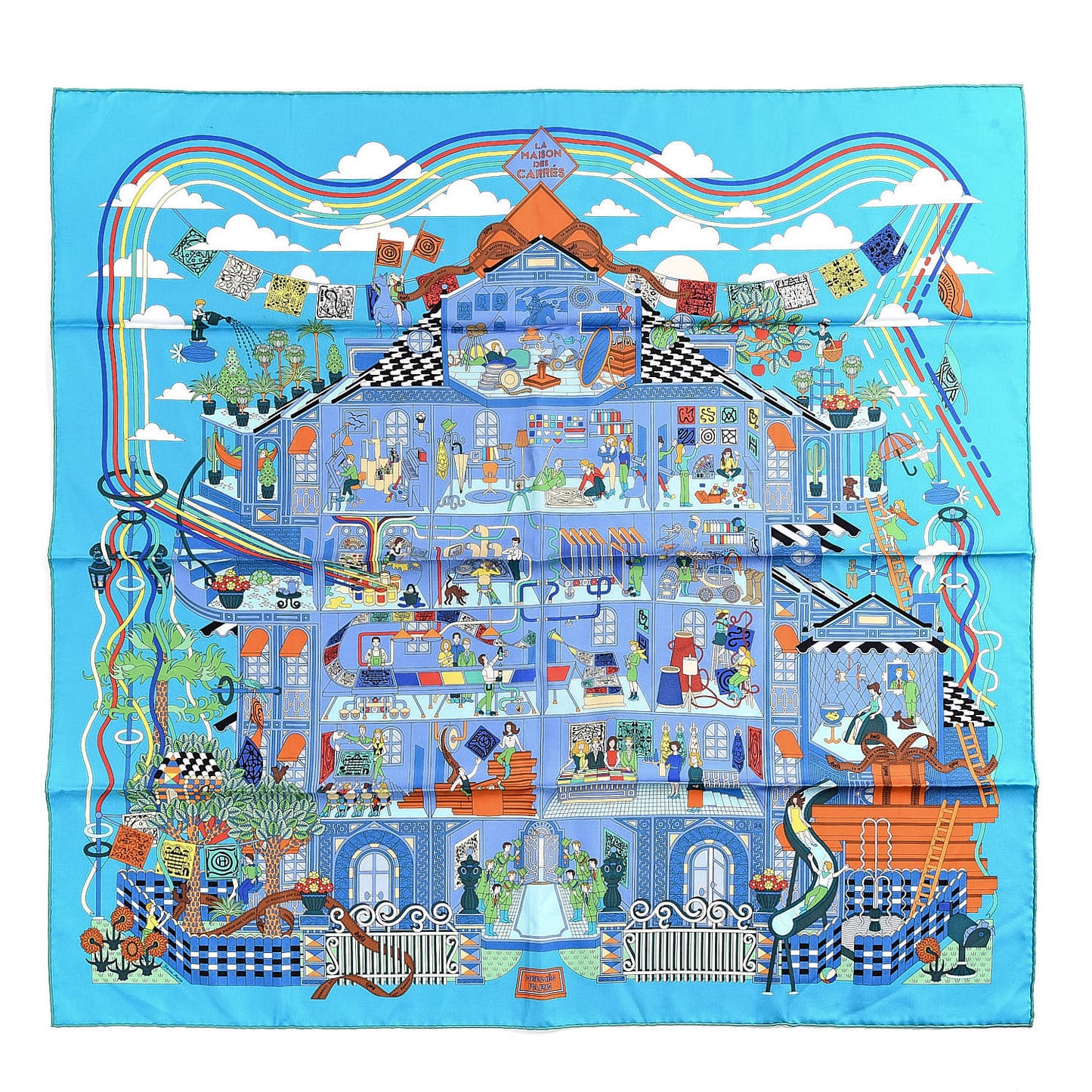 Silk La Maizeon Des Carres Scarf 90