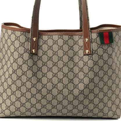 Gucci GG Plus Monogram Medium Signature Web Loop Tote Brown 9 of 12