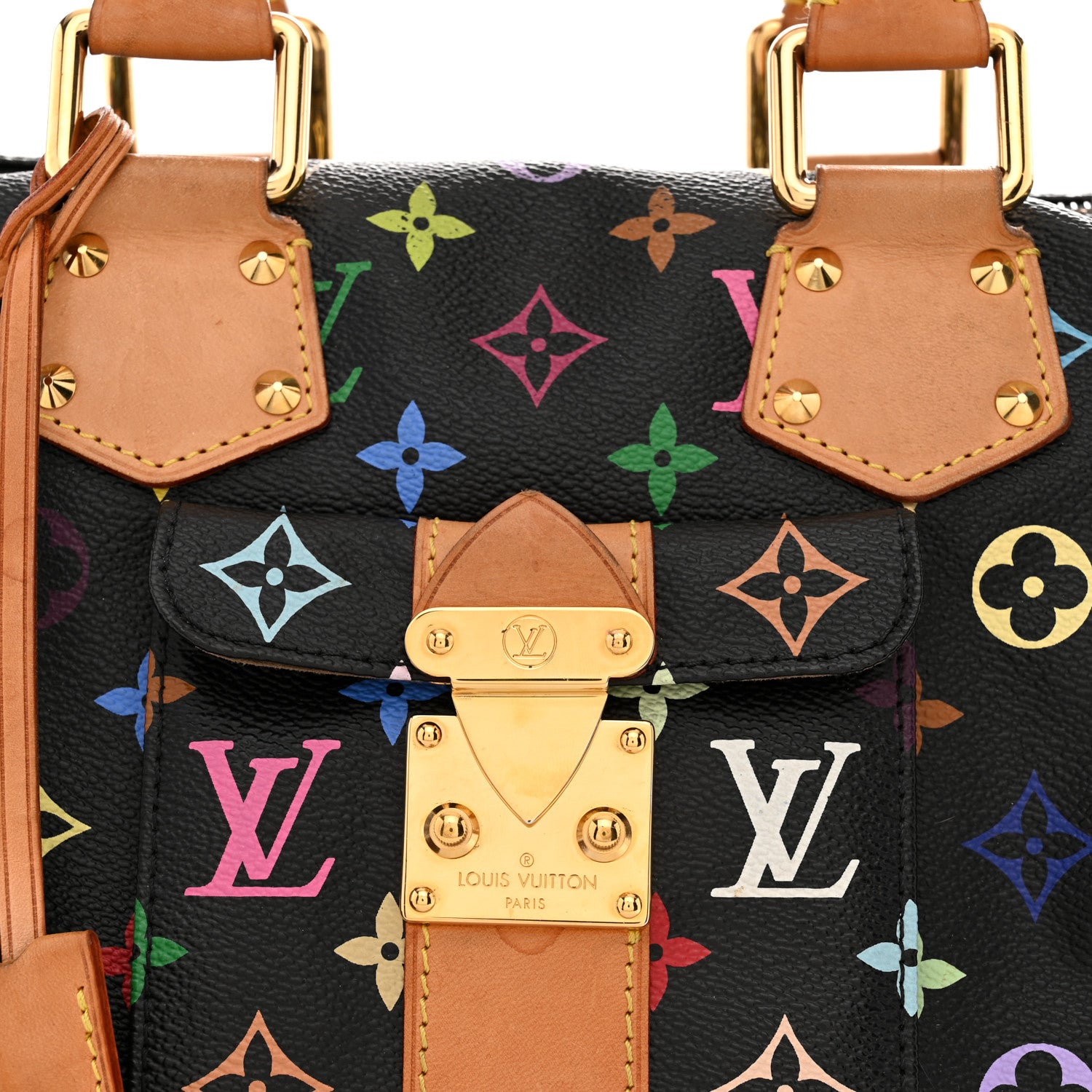Louis Vuitton Monogram Multicolor Speedy 30 Black 8 of 12