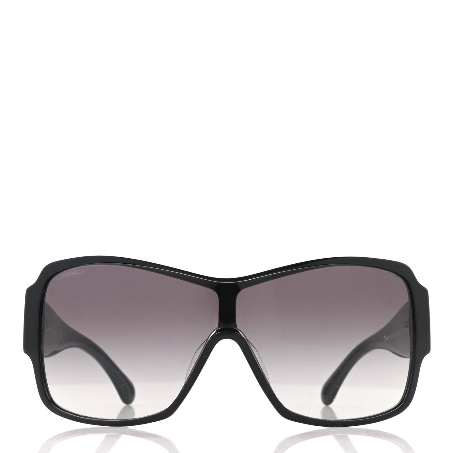 Acetate Shield Sunglasses 5449-A Black