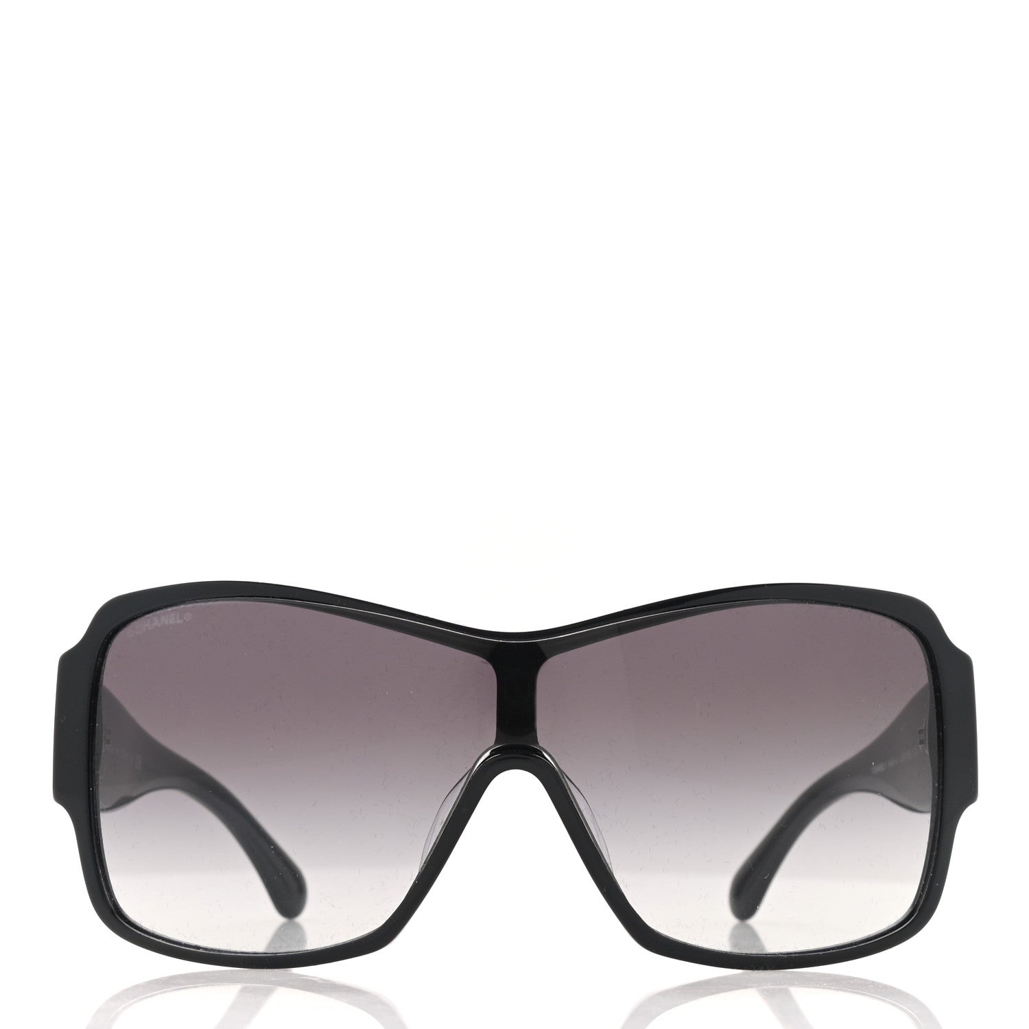 Chanel Acetate Shield Sunglasses 5449-A Black 2 of 10