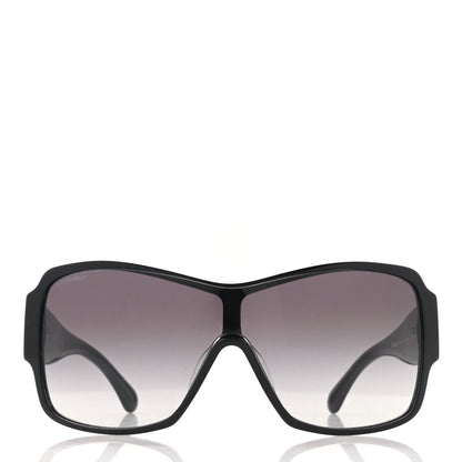 Chanel Acetate Shield Sunglasses 5449-A Black 2 of 10
