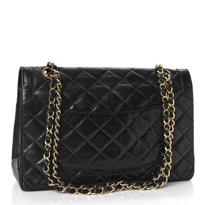 Chanel Lambskin Quilted Medium Double Flap Bag Black 2 of 19