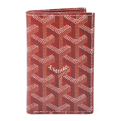Goyard Goyardine Saint Pierre Card Holder Red 1 of 8