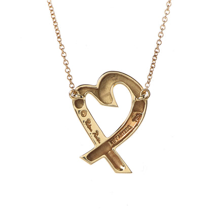 Tiffany 18K Yellow Gold Paloma Picasso Loving Heart Necklace 5 of 7