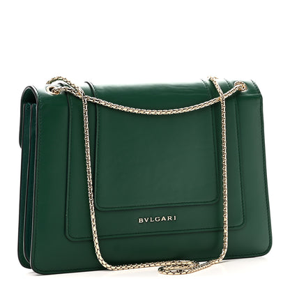 Bulgari Calfskin Serpenti Forever Shoulder Bag Emerald Green 3 of 9