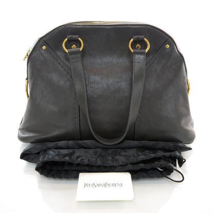 Saint Laurent Leather Large Muse Gray 3 of 7