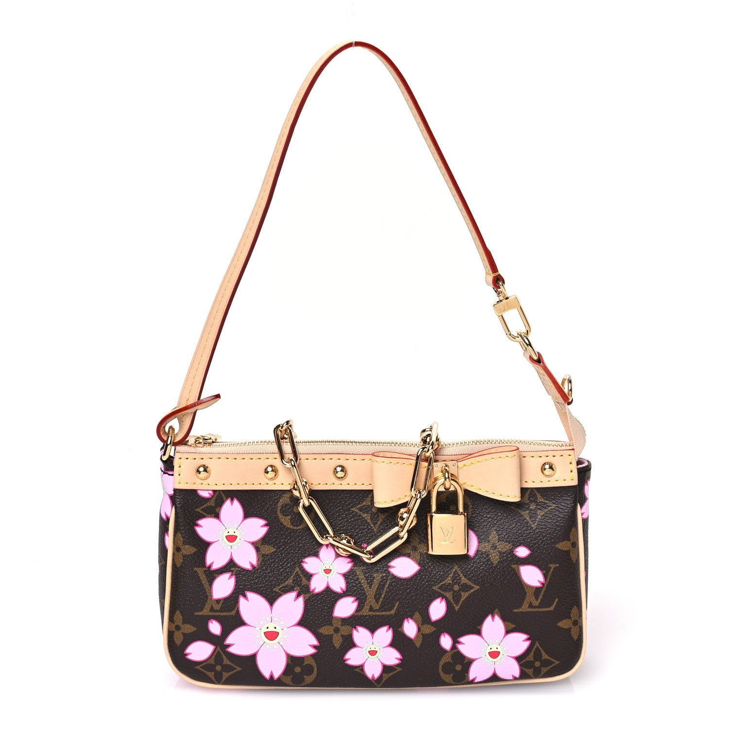 Louis Vuitton LV X TM Monogram Pochette Accessories Sakura Brown 1 of 11