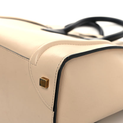 Celine Satin Calfskin Mini Bi-Color Luggage Powder Black 11 of 14