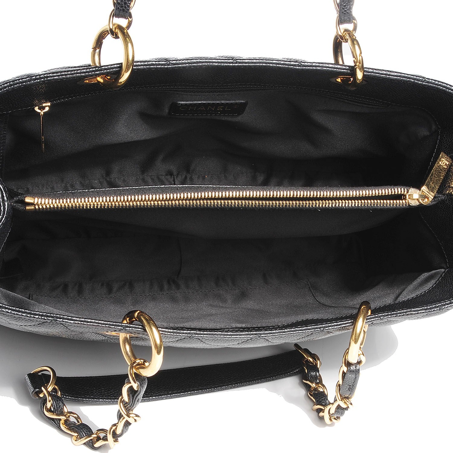 Chanel Caviar Grand Shopping Tote GST Black 7 of 7