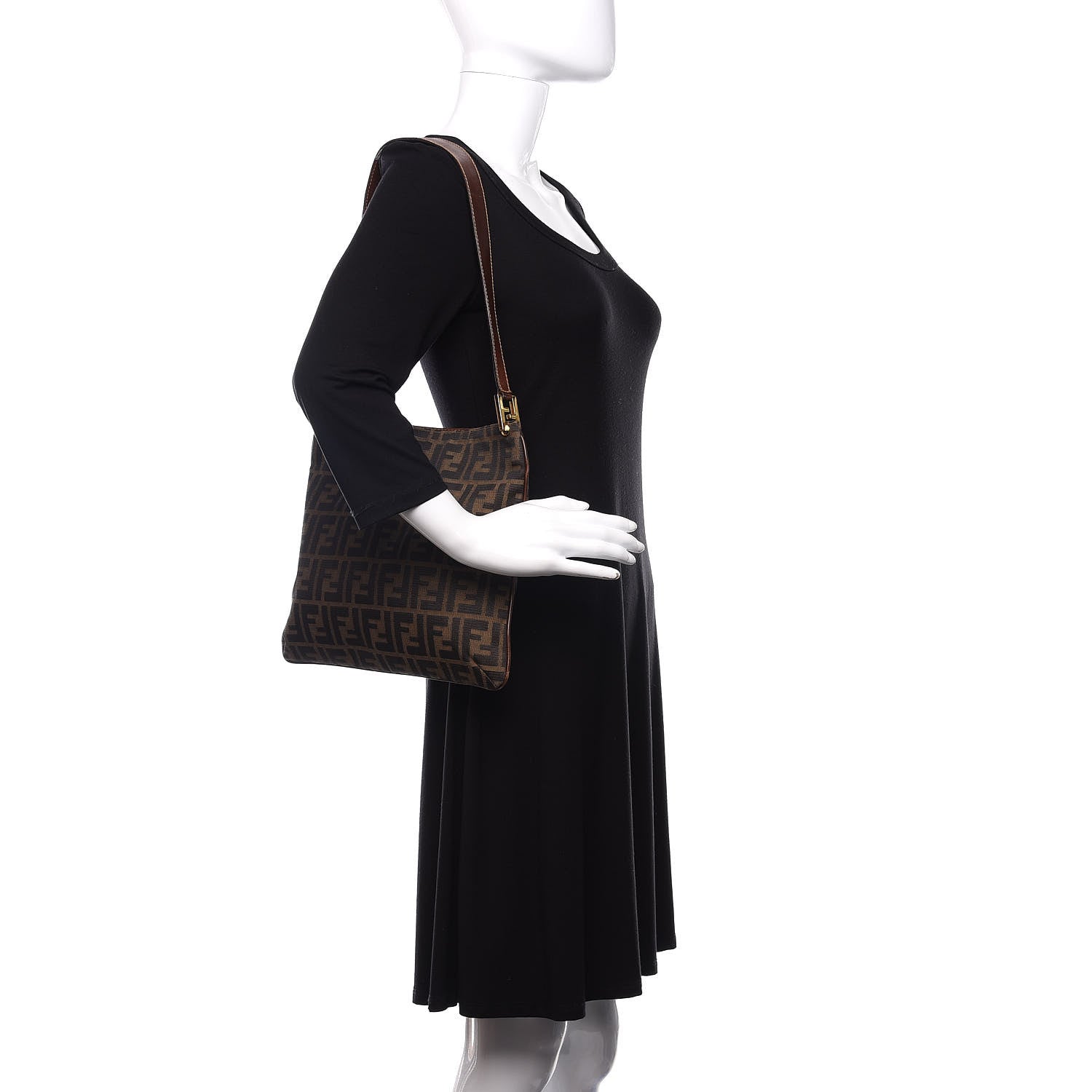 Fendi Zucca Shoulder Bag Tobacco 2 of 13