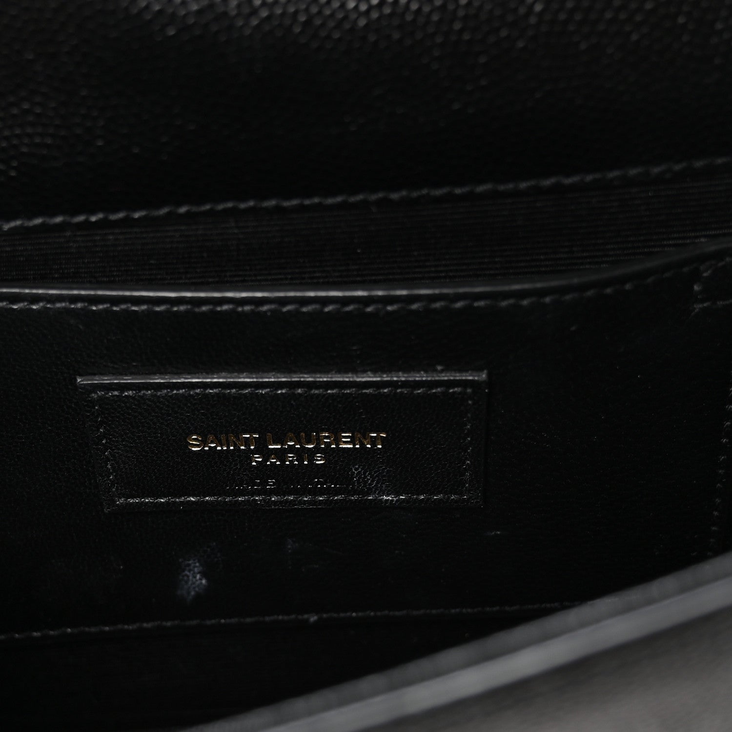 Saint Laurent Grain De Poudre Classic Monogram Kate Clutch Black 6 of 8